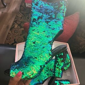 Mermaid Sequin Heel